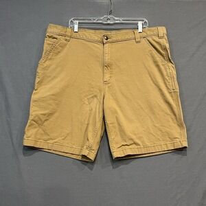 Carhartt Rigby Dungaree Short Mens 42 Hickory Relaxed Fit 9" Inseam Workwear